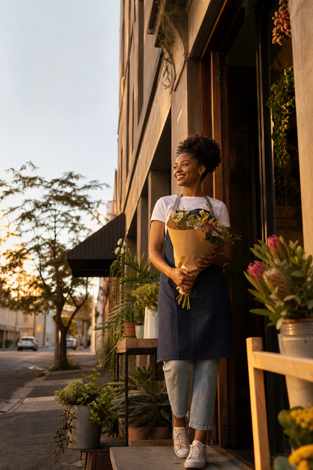 An entrepreneur walking toward their next chapter
